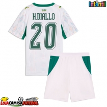 Camisa de Futebol Senegal Habib Diallo #20 Equipamento Principal Infantil Mundo 2026 Manga Curta (+ Calças curtas)